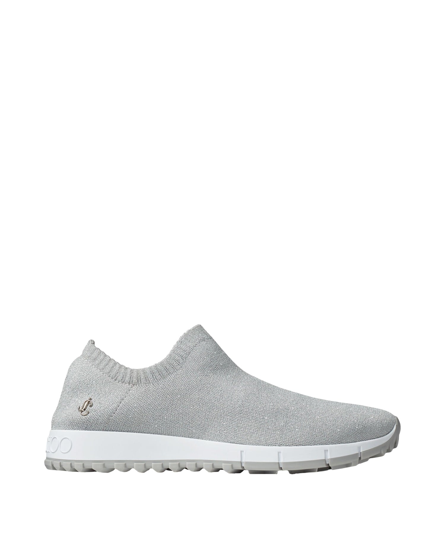 Verona logo lurex mesh trainers - Silver