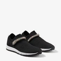 Sneakers Verona à cristaux - Black & Crystal