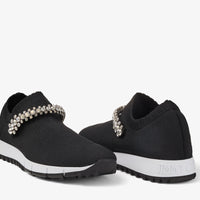 Sneakers Verona à cristaux - Black & Crystal