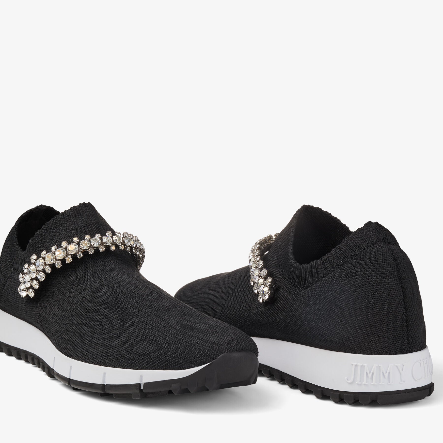 Sneakers Verona à cristaux - Black & Crystal