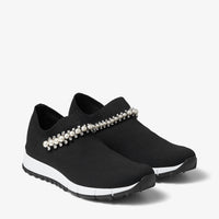 Verona trainers with crystal and pearl details - Black & White