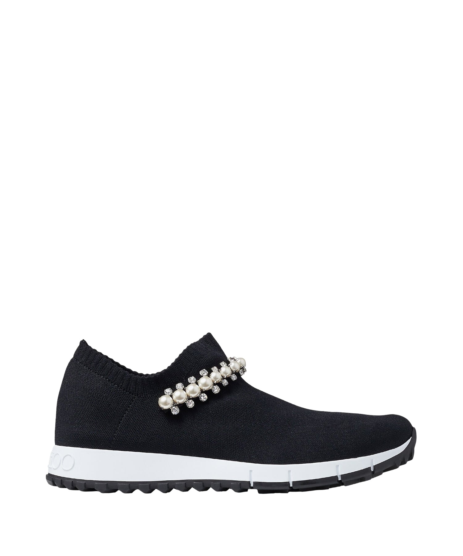 Verona trainers with crystal and pearl details - Black & White