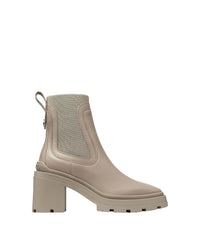 Veronique 80 leather ankle boots - Taupe