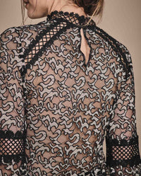 Blouse Veroucha en dentelle - Sand