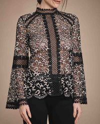Blouse Veroucha en dentelle - Sand