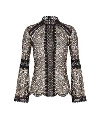 Blouse Veroucha en dentelle - Sand