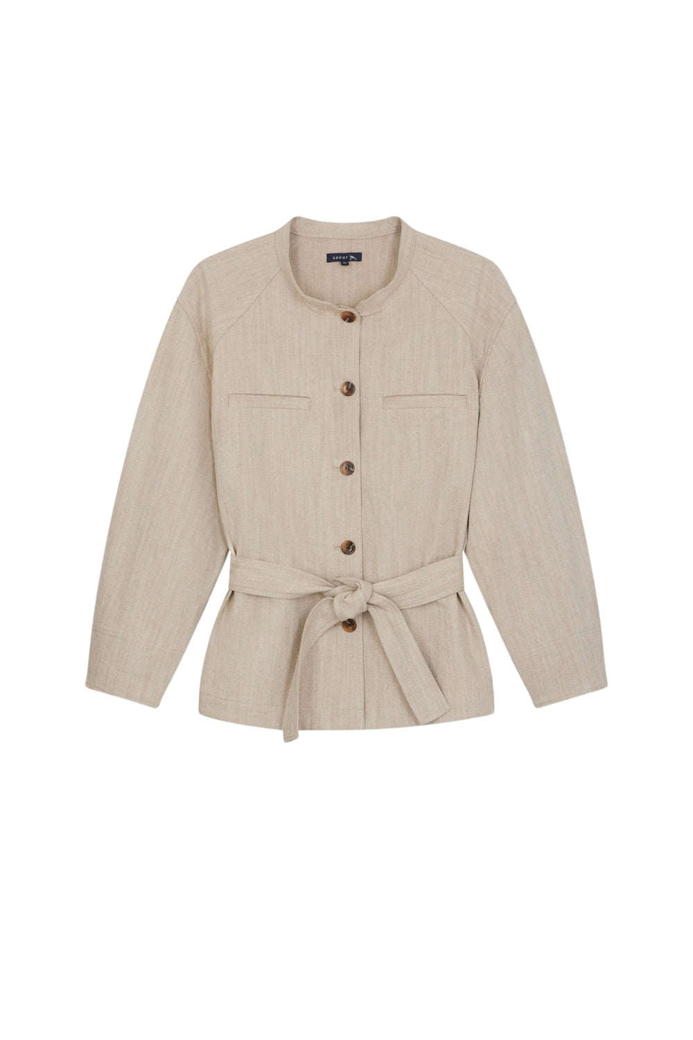 BEIGE/ECRU VESTE CASUAL VENICE