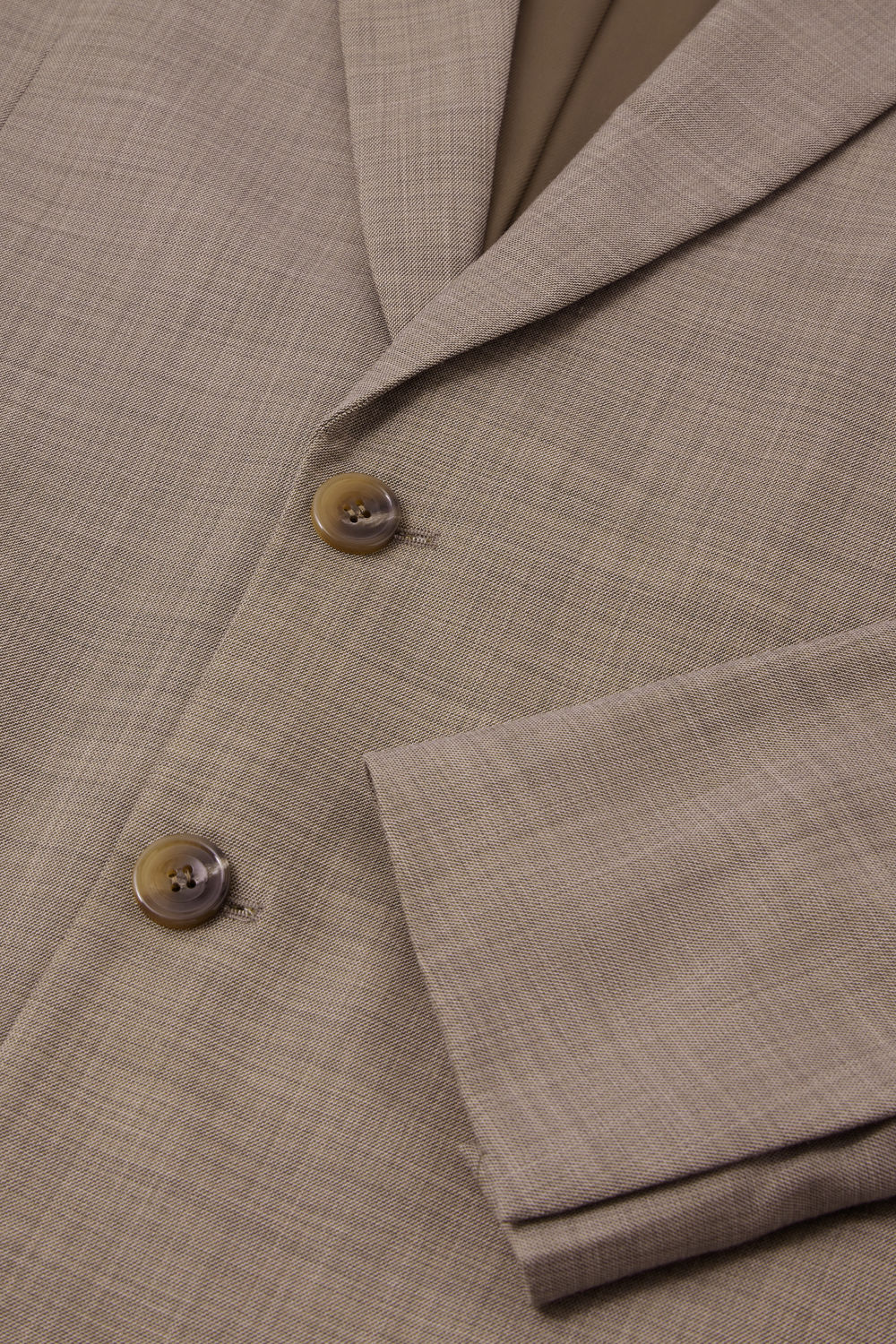 Dune button-down cotton blazer - Grey & Beige