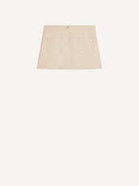 MINI JUPE 2 POCHES EN TWILL
