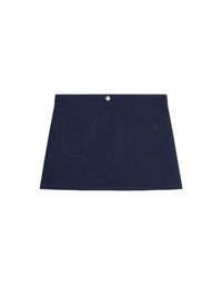 PRIX MARQUE : 190 / MINI JUPE 2 POCHES EN TWILL
