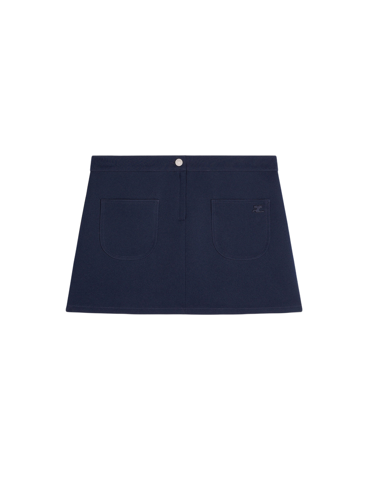 PRIX MARQUE : 190 / MINI JUPE 2 POCHES EN TWILL