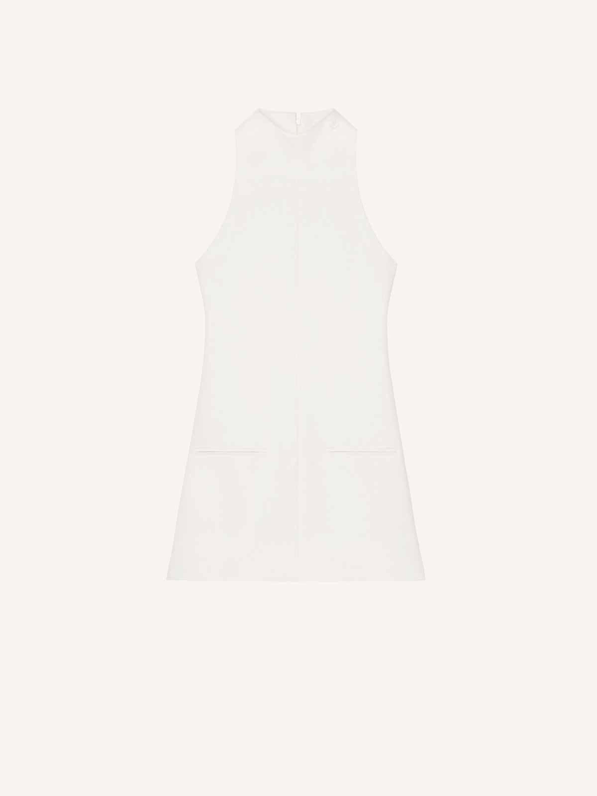 ROBE TRAPÈZE EN TWILL SANS MANCHES