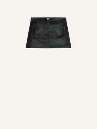 MINI JUPE VINTAGE 2 POCHES EN CUIR