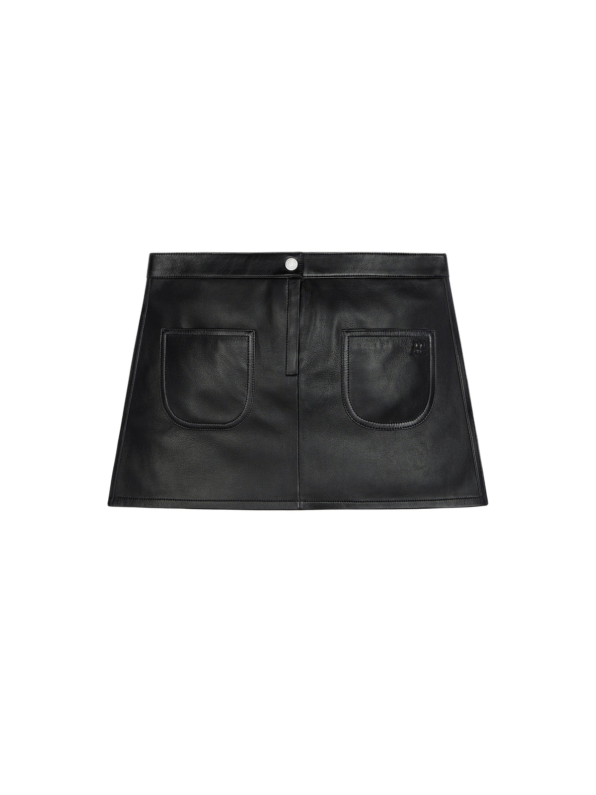 PRIX MARQUE : 300 / MINI JUPE VINTAGE 2 POCHES EN CUIR