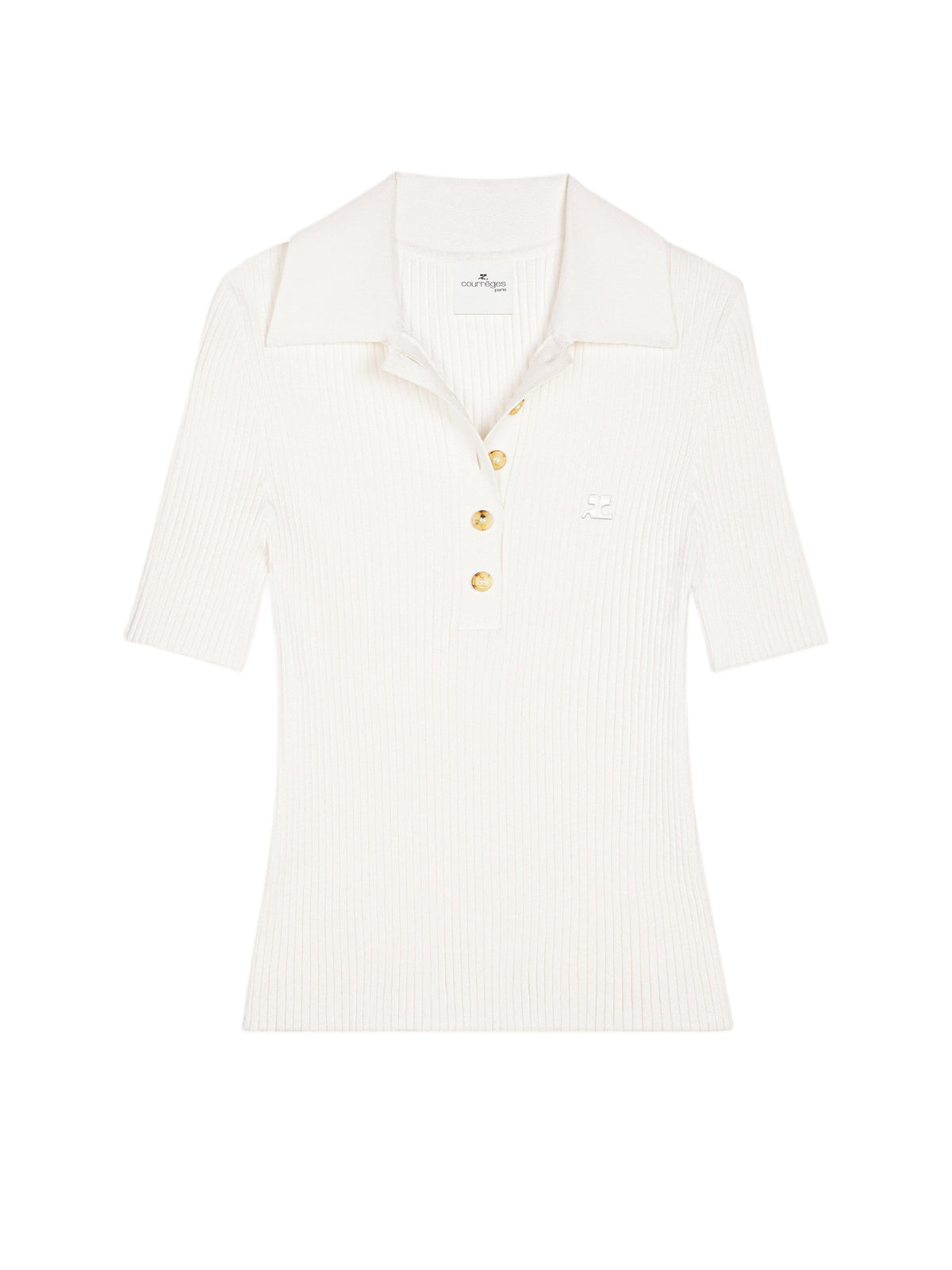 PRIX MARQUE : 140 / POLO ICONIQUE EN MAILLE CÔTELÉE