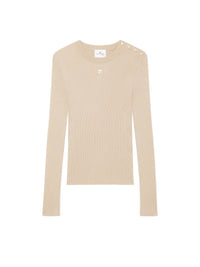 PRIX MARQUE : 140 / SHOULDER SNAPS RIB KNIT
