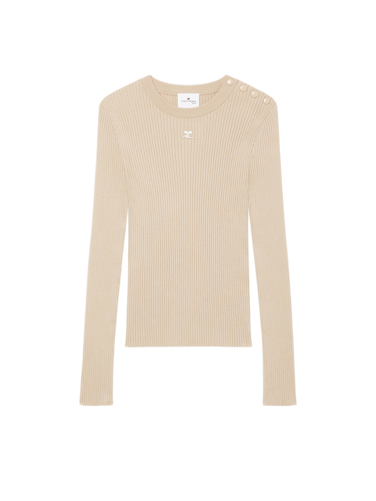 PRIX MARQUE : 140 / SHOULDER SNAPS RIB KNIT