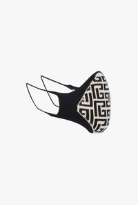 Masque à monogramme - Noir & Ivoire