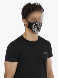 Masque à monogramme - Noir & Ivoire