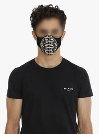Masque à monogramme - Noir & Ivoire