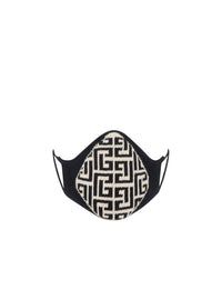 Masque à monogramme - Noir & Ivoire