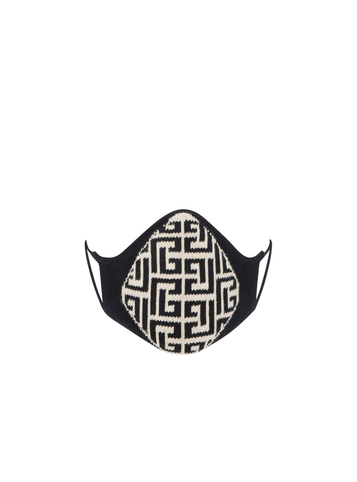 Masque à monogramme - Noir & Ivoire