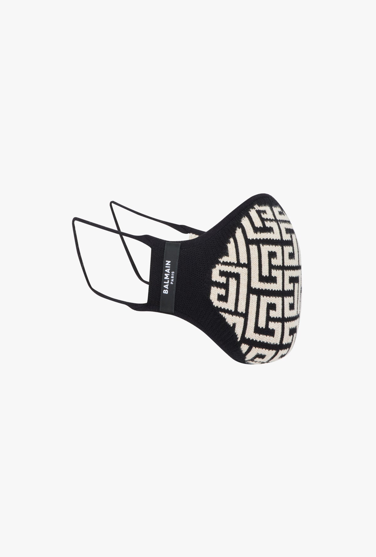 Masque à monogramme - Noir & Ivoire