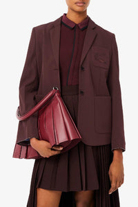 Blazer en laine mélangée - Expresso