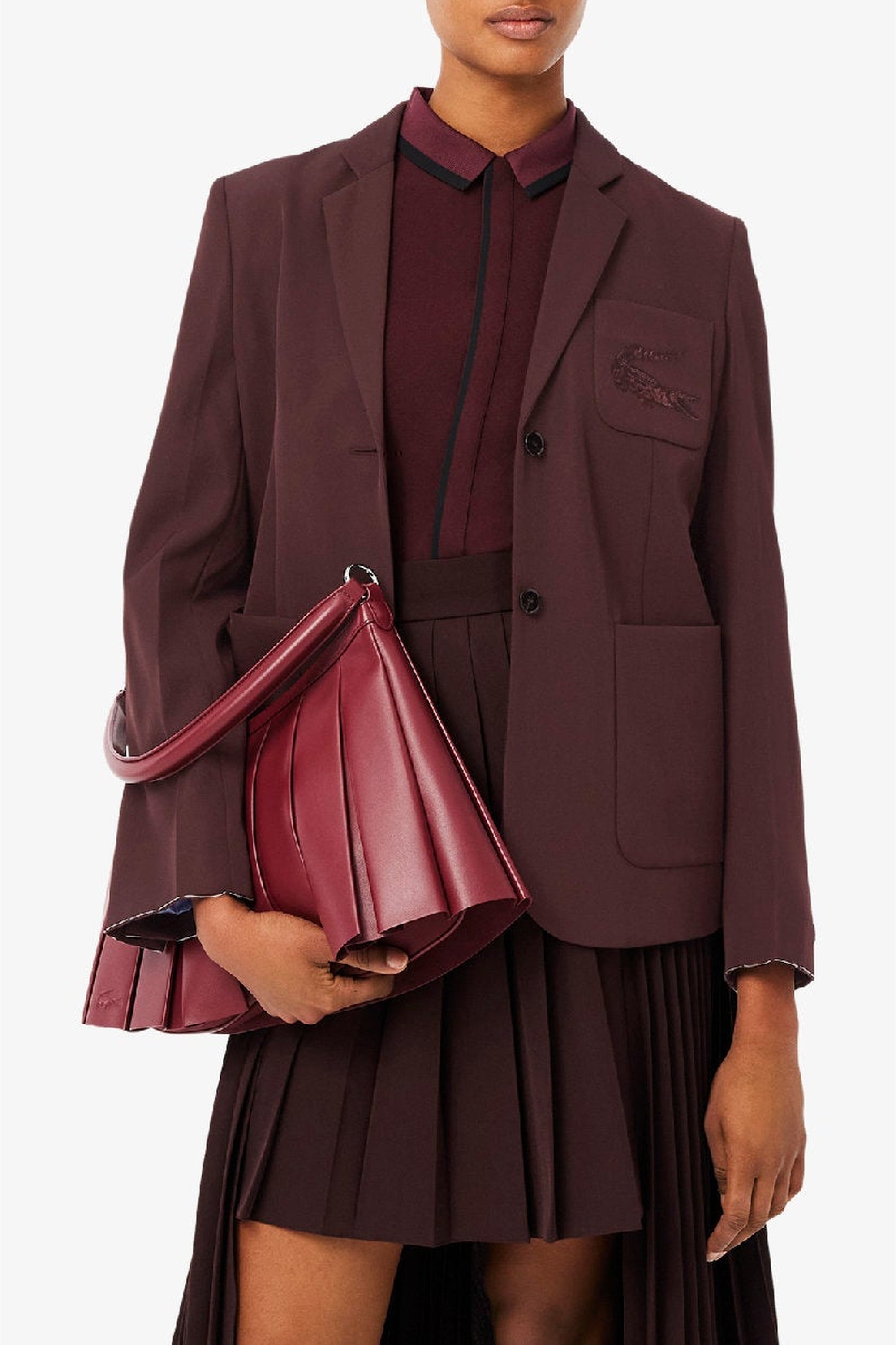 Blazer en laine mélangée - Expresso