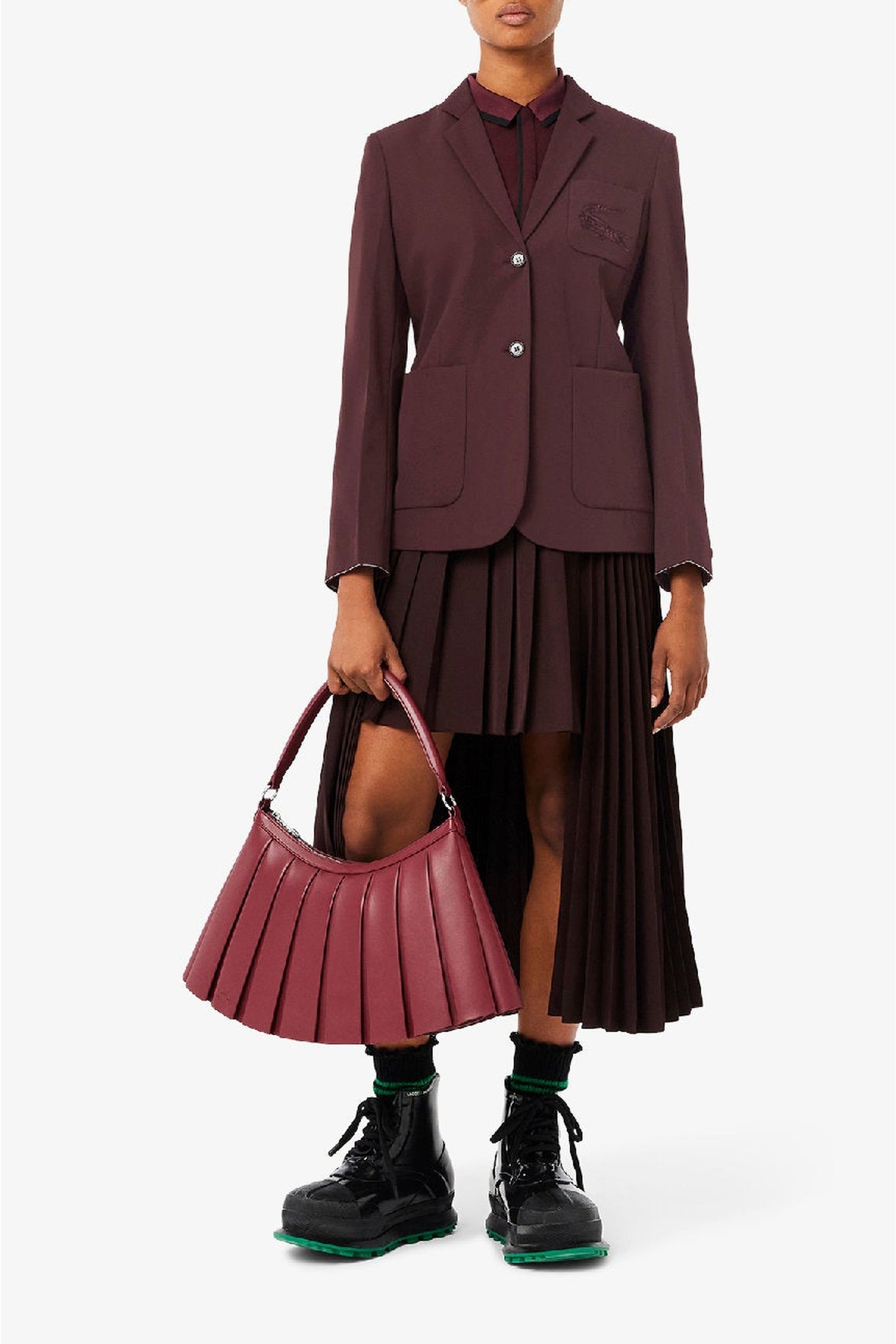 Blazer en laine mélangée - Expresso
