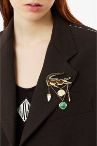 Wool twill blazer - Buffalo
