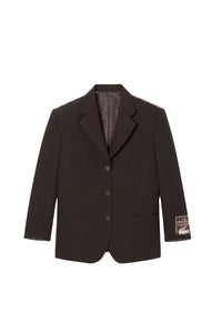 Wool twill blazer - Buffalo