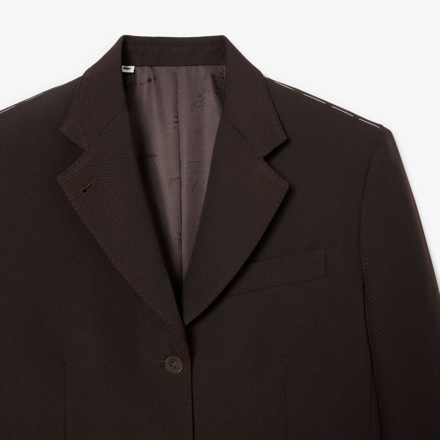 Wool twill blazer - Buffalo
