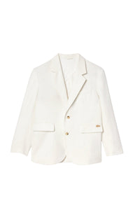 Blazer boutonné en lin - Farine