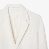 Blazer boutonné en lin - Farine
