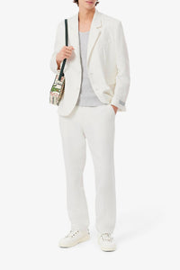 Blazer boutonné en lin - Farine