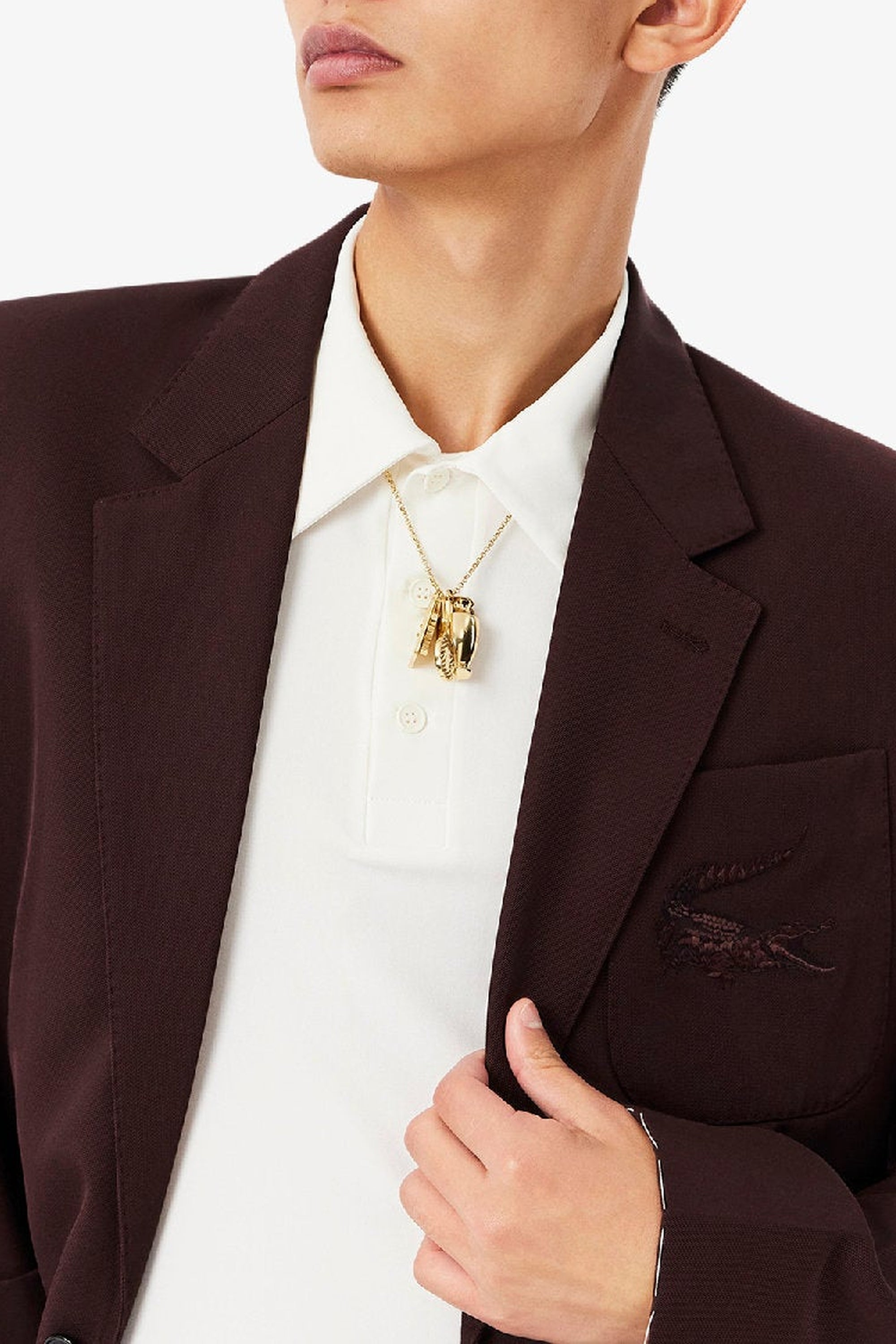 Blazer en laine mélangée - Expresso