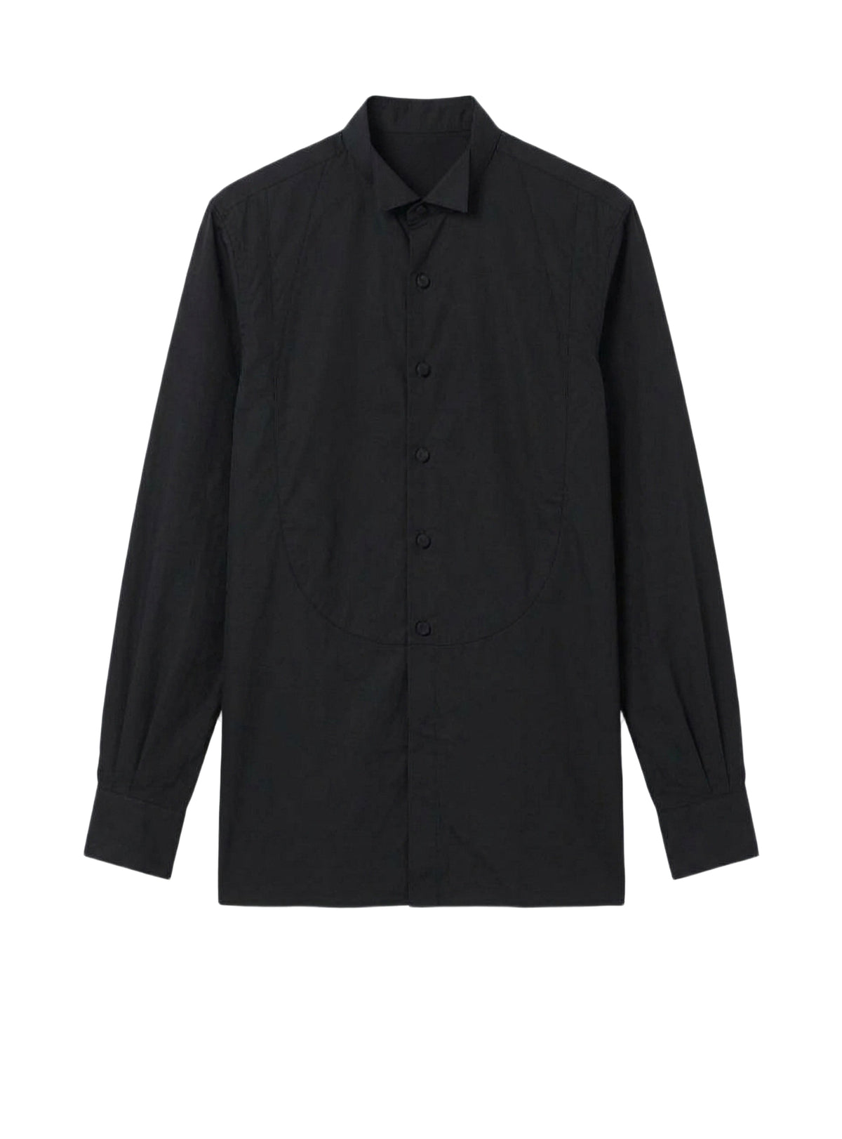 Chemise avec plastron - Noir