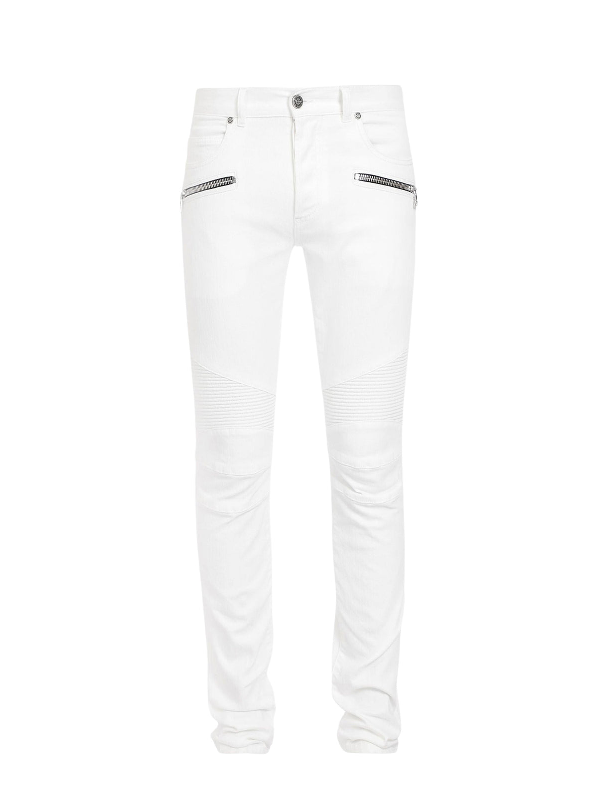 Slim denim trousers - White