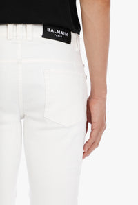Jean à coupe slim - Blanc