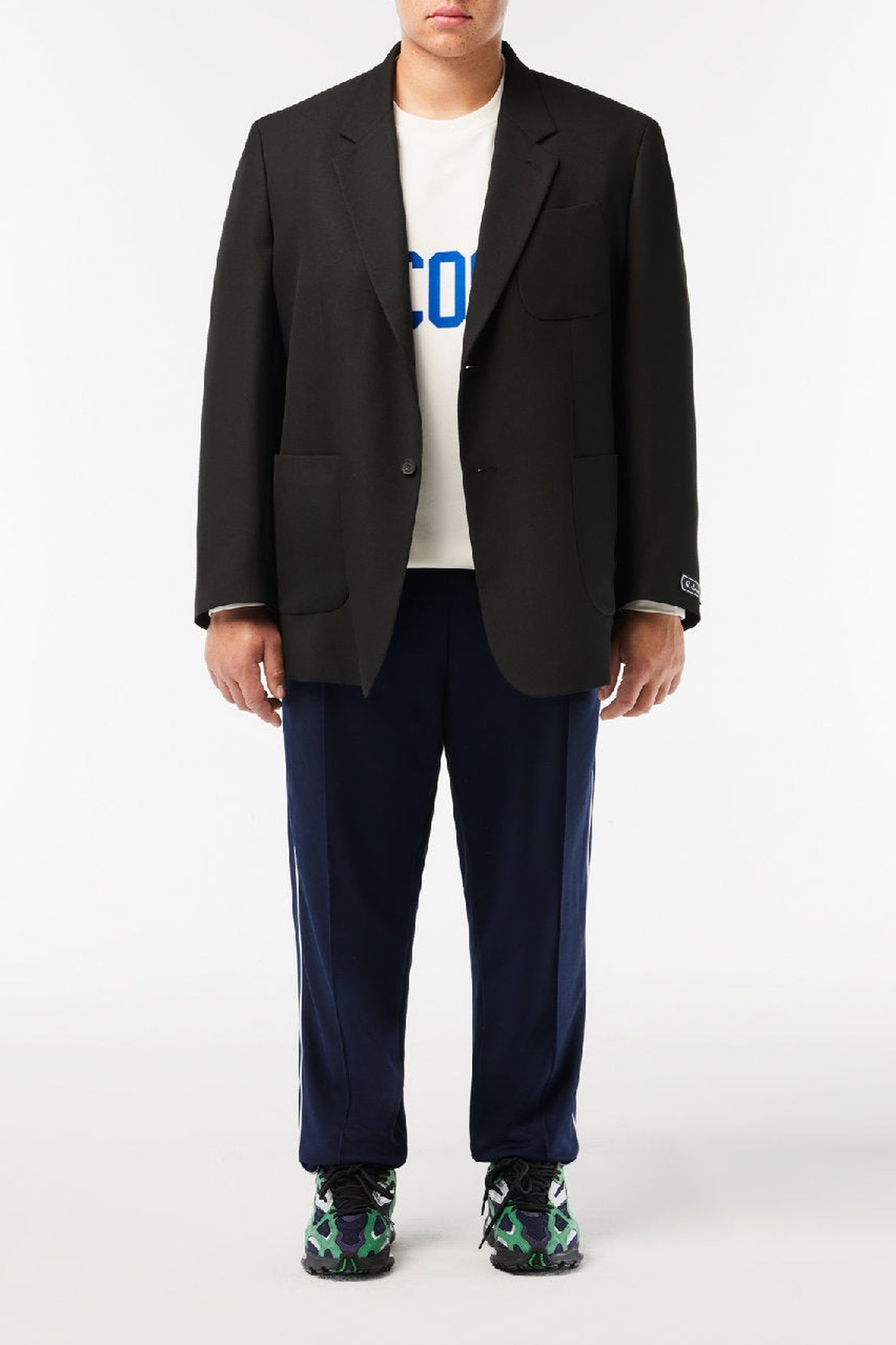 Blazer oversize à poches - Noir