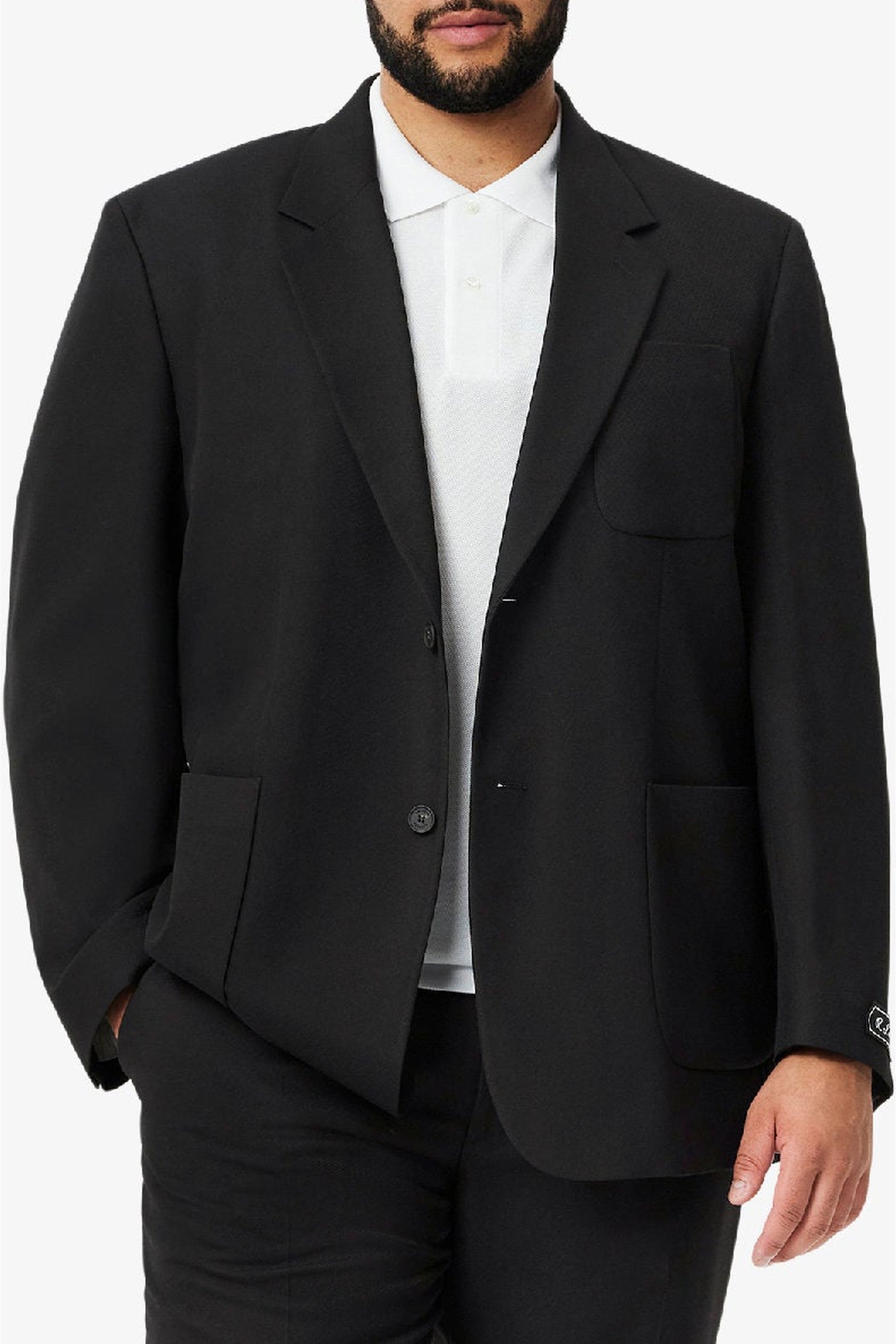 Blazer oversize à poches - Noir