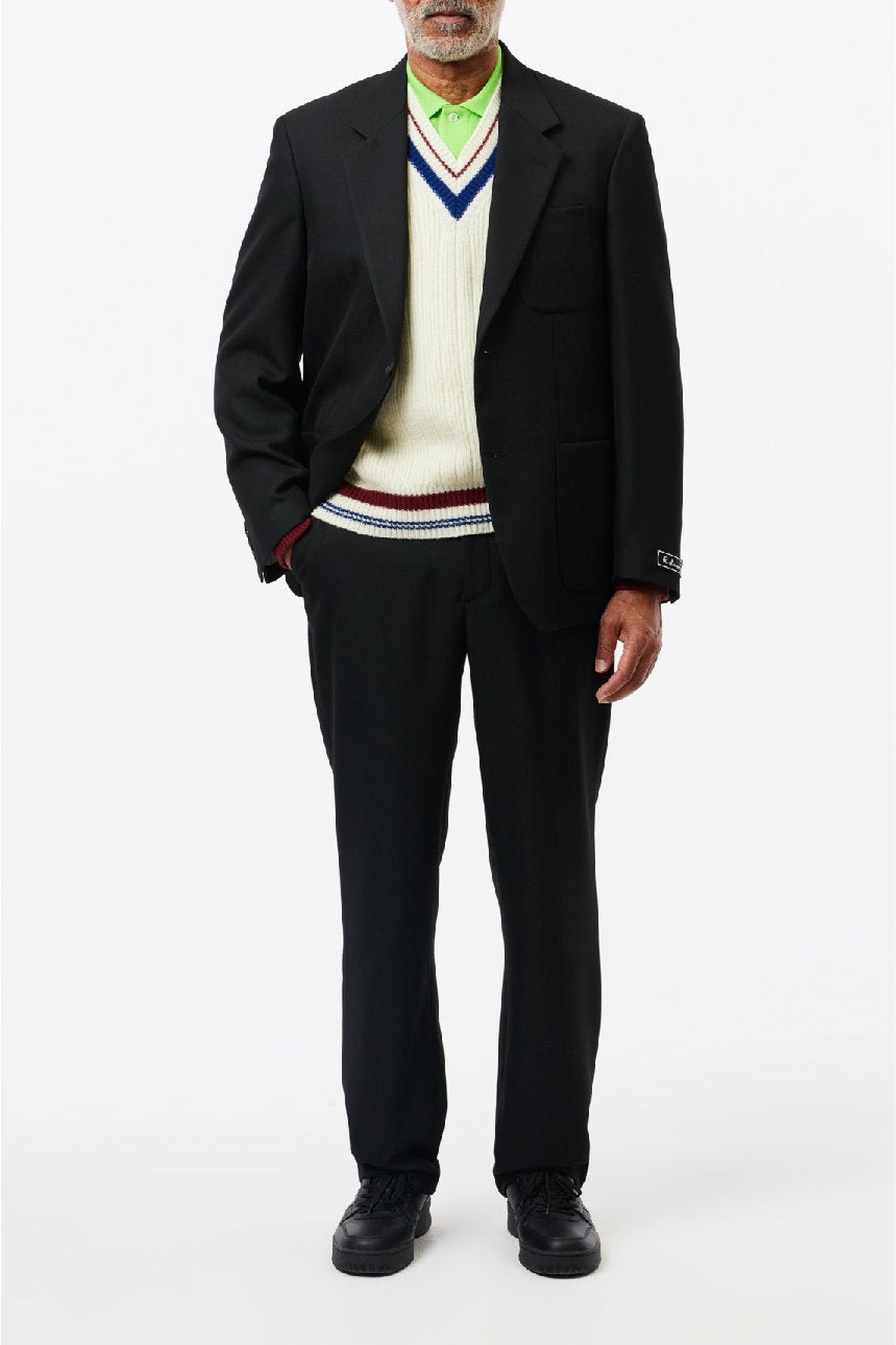Blazer oversize à poches - Noir