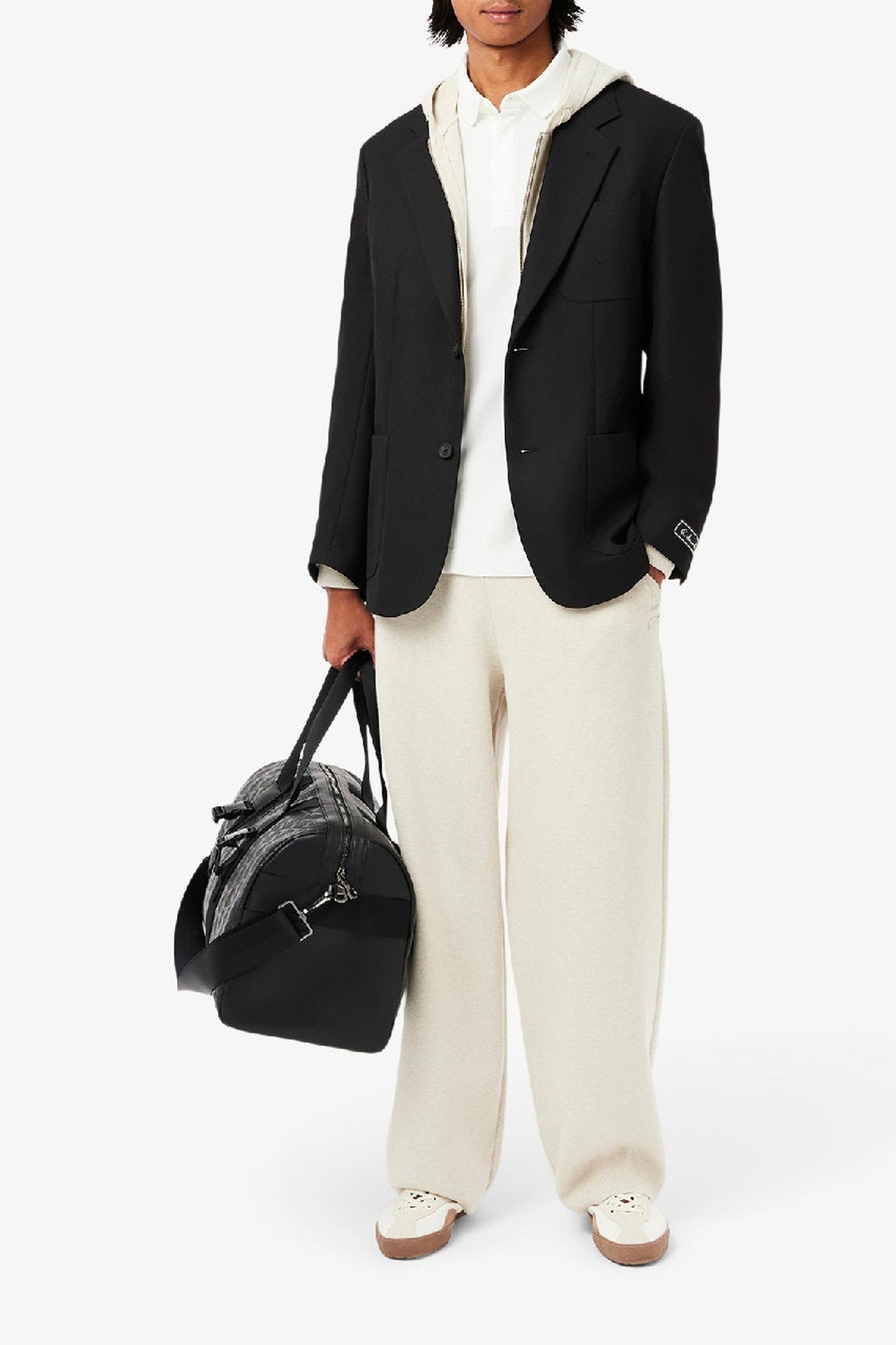 Blazer oversize à poches - Noir