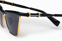 Matte Black Gold Black VICTOIRE Lunettes de soleil