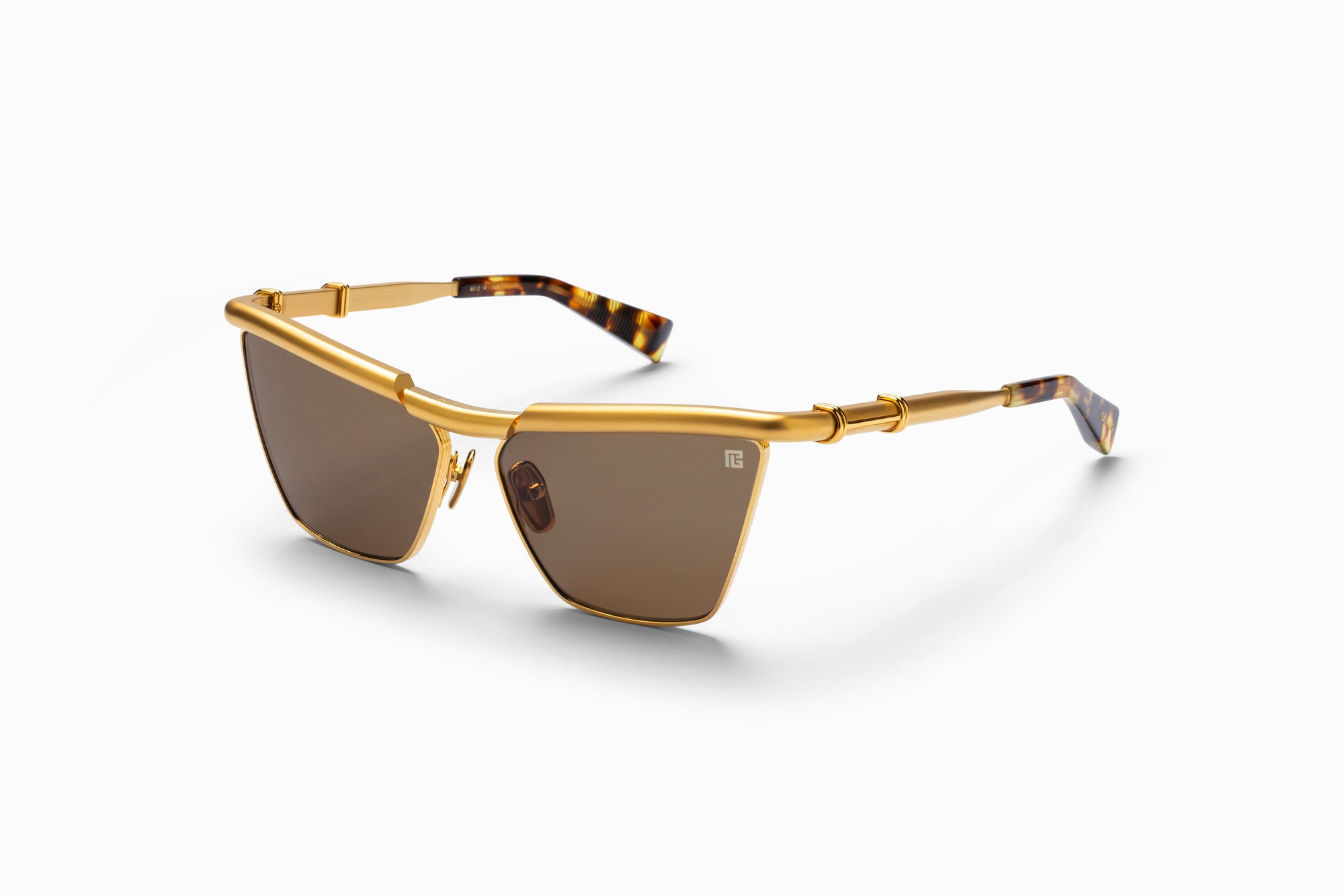 Matte Gold Gold Spotted Havana VICTOIRE Lunettes de soleil