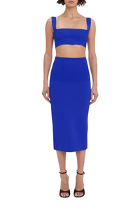 Fitted Skirt - Cobalt