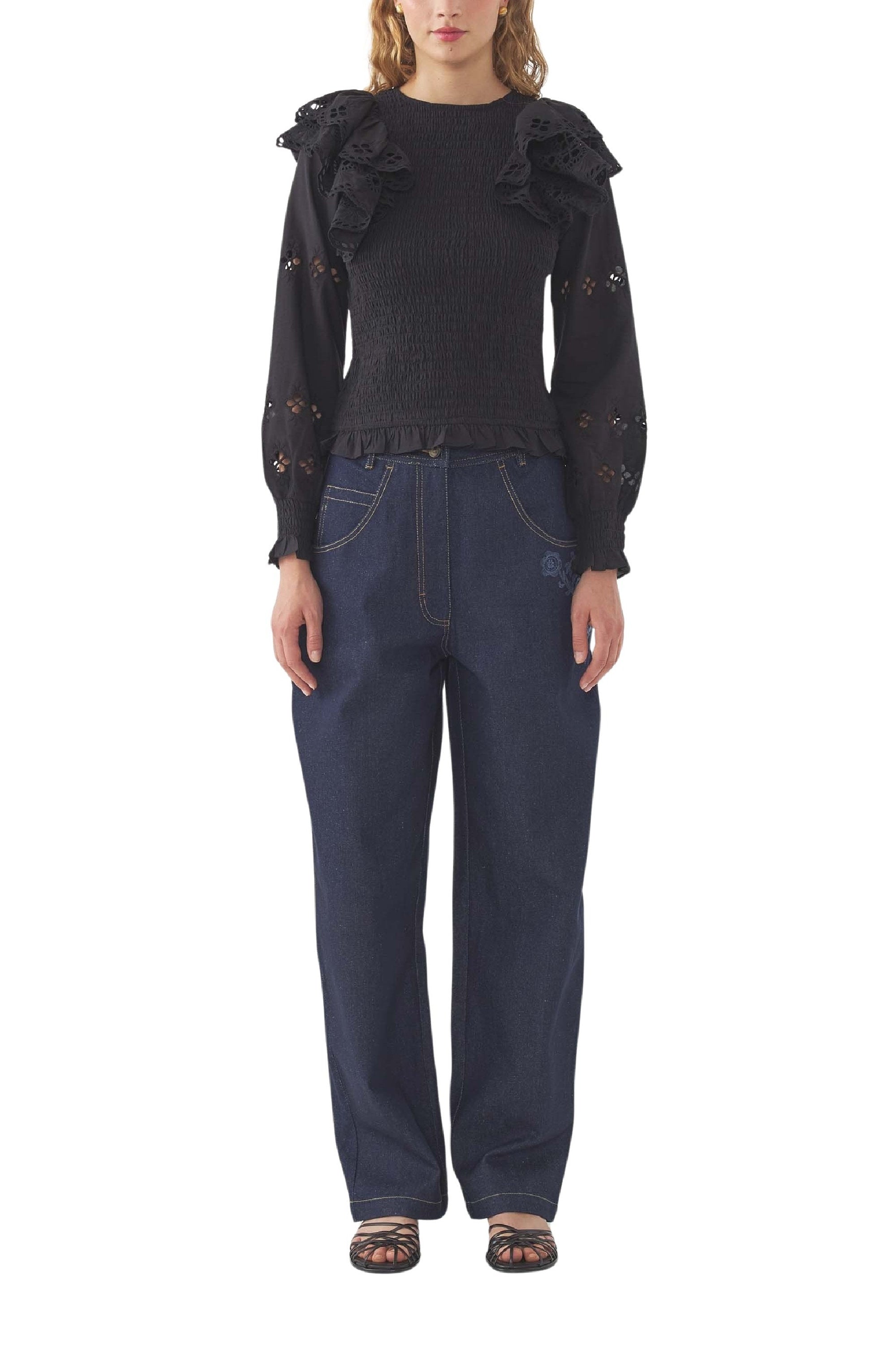 BLACK VIVIAN BLOUSE