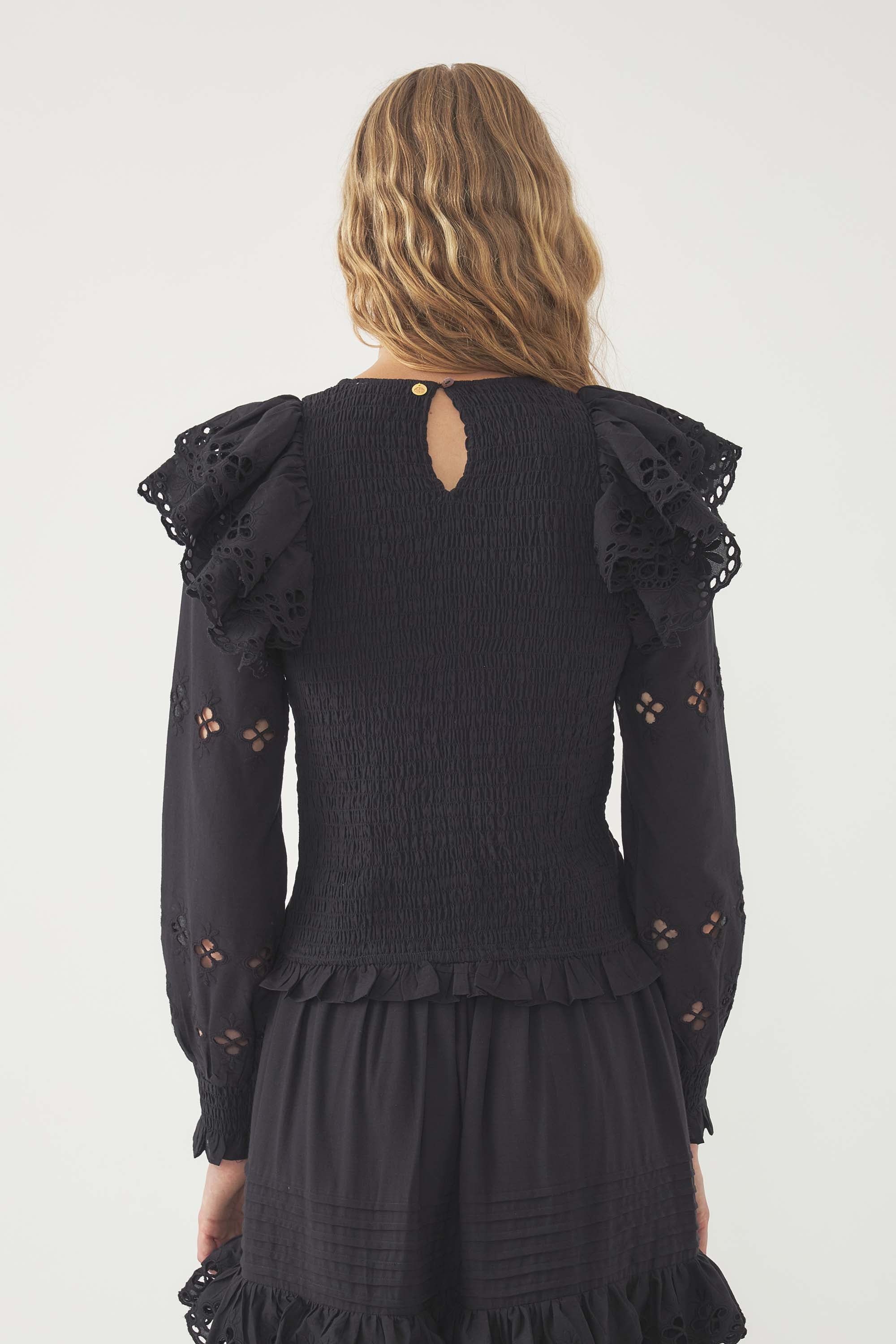 BLACK VIVIAN BLOUSE