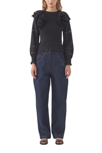 BLACK VIVIAN BLOUSE